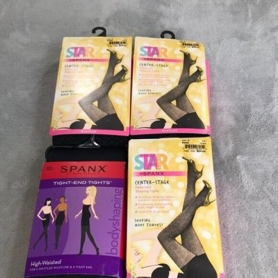 4 Pairs of Spanx Shaping Tights in Black Size A / Small  New